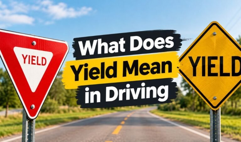 What Does Yield Mean in Driving
